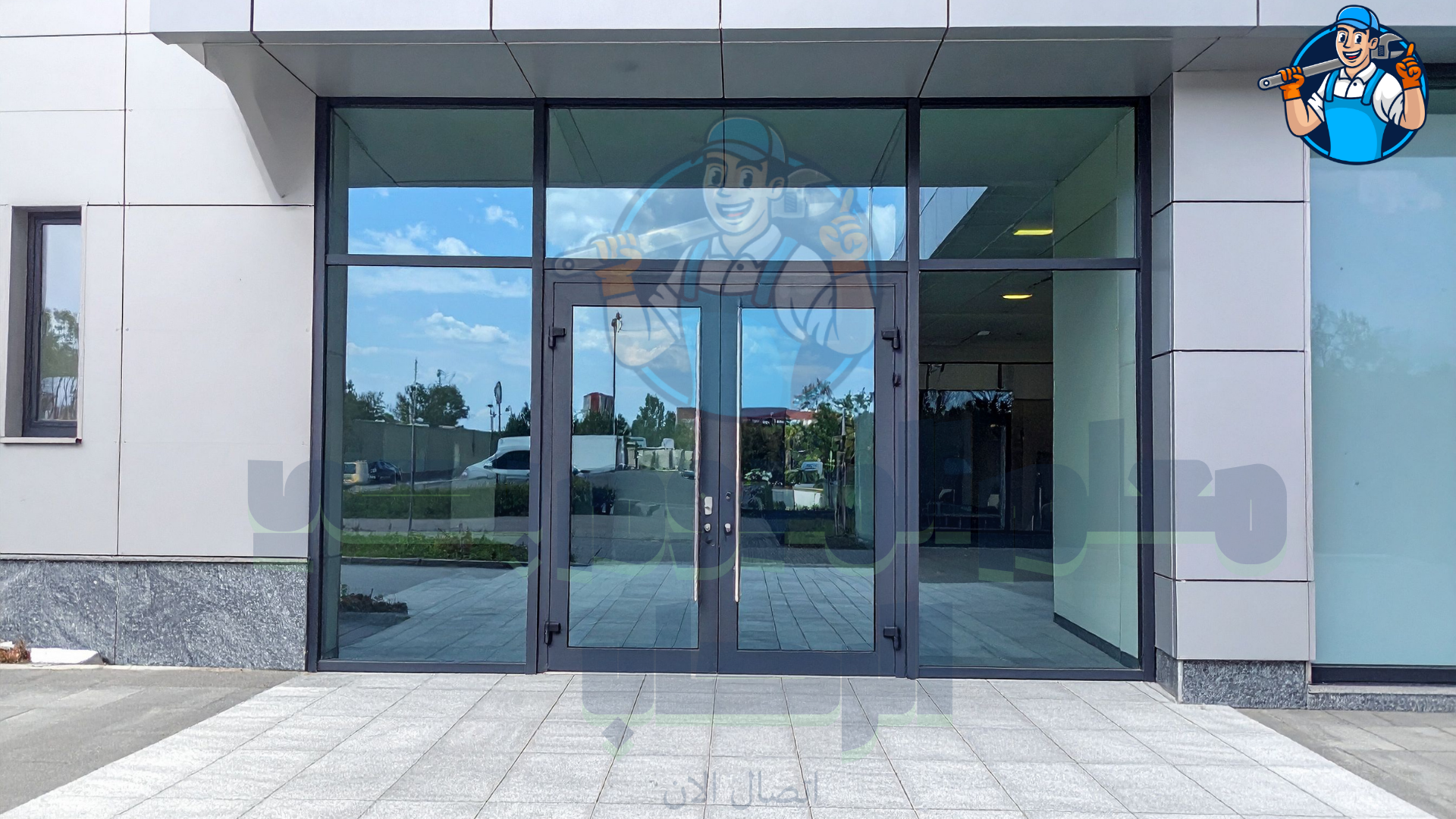 معلم تركيب ابواب المنيوم بحي الرحاب